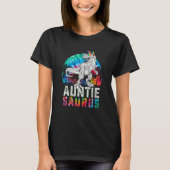 T-shirt Auntiesaurus Rex Dinosaur Aunt Saurus Family Match (Devant)