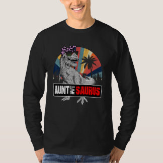 T-shirt Auntiesaurus Rex Dinosaur Auntie Saurus Famille Ma