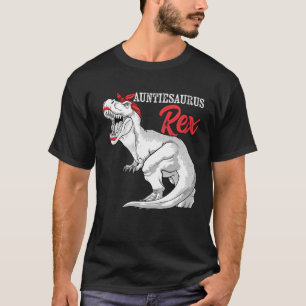 T-shirt Auntiesaurus Rex Dinosaur Auntie Saurus Famille Ma