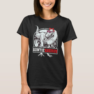T-shirt Auntiesaurus Rex Dinosaur Auntie Saurus Famille Ma