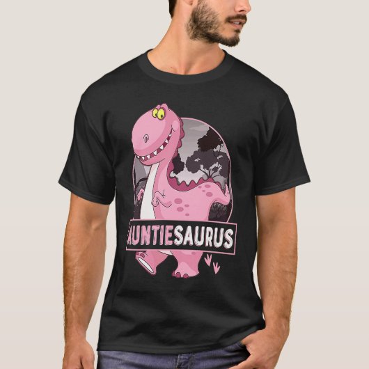 T-shirt Auntiesaurus Rex Dinosaur Auntie Saurus Family Mat (Devant)
