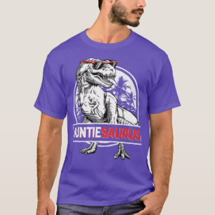 T-shirt Auntiesaurus T rex Auntie Saurus Dinosaur Femmes A