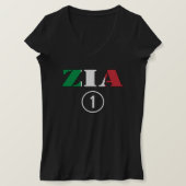 T-shirt Aunts Italiens : Zia Numero Uno (Design devant)