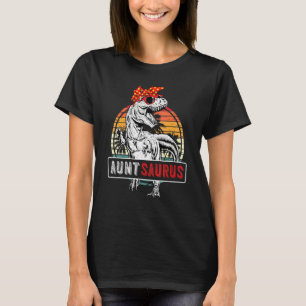 T-shirt Auntsaurus Rex Dinosaur Famille Tante Saurus Mères