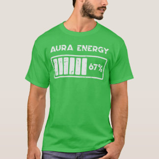T-shirt Aura Énergie 67 Pourcent Drôle Numéro 6 7 Mème Fem