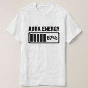 T-shirt Aura Énergie À 67 Drôle Six Sept