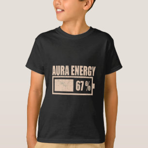T-shirt Aura Énergie À 67 Drôle Six Sept Mème Gen Alpha S