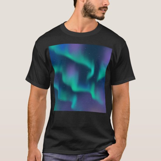T-shirt aurora boréale (Devant)