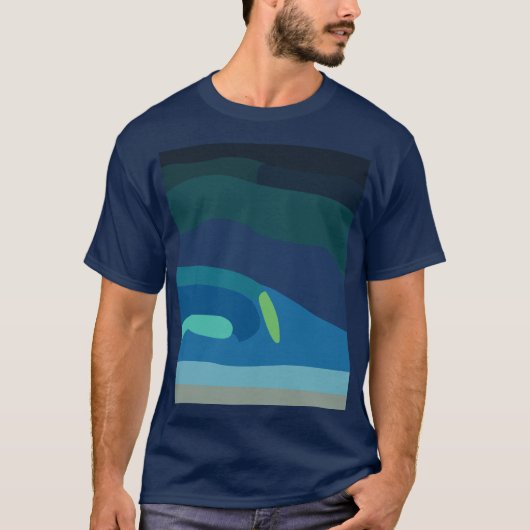 T-shirt aurora boréale (Devant)