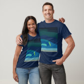 T-shirt aurora boréale (Unisexe)
