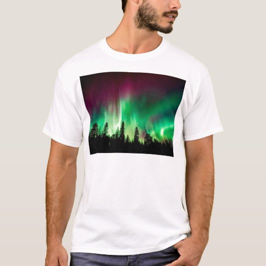 T-shirt aurora boréale (Devant)