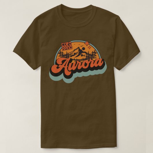 T-shirt Aurora, Colorado (Design devant)