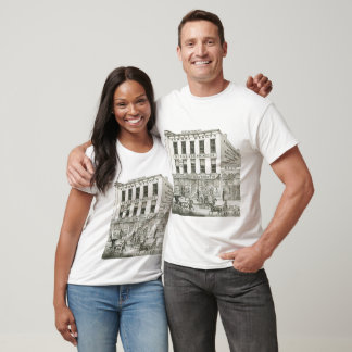 T-shirt Aurora Illinois Aurora Beacon News 1871 Stone Lith