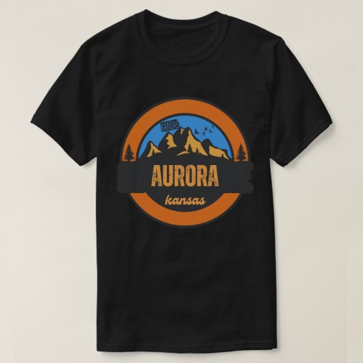 T-shirt Aurora, Kansas (Design devant)