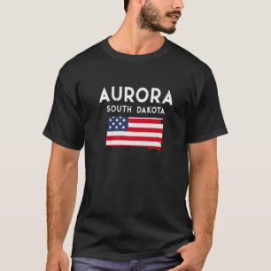 T-shirt Aurora South Dakota USA State America Travel South