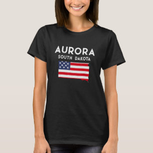 T-shirt Aurora South Dakota USA State America Travel South