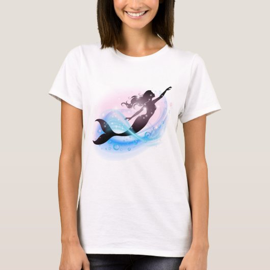 T-shirt Aurora Tide Mermaid – Dreamy Feminine Ocean Art (Devant)