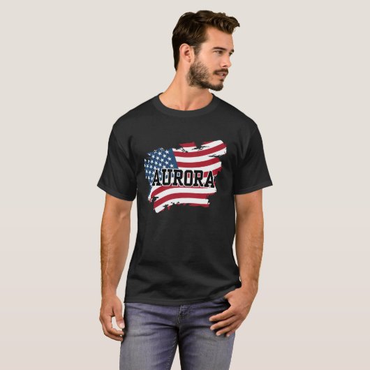 T-shirt Aurora USA (Devant entier)