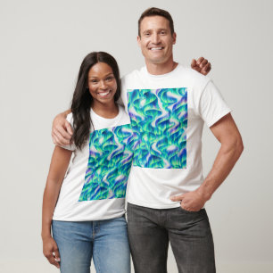 T-shirt Aurore Boréale Motif Abstrait