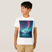 T-shirt Aurore islandaise (Devant entier)