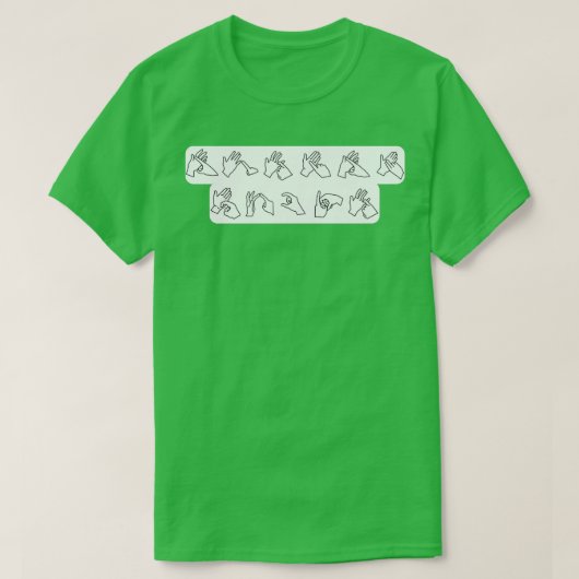 T-shirt Auslan Rocks (Design devant)