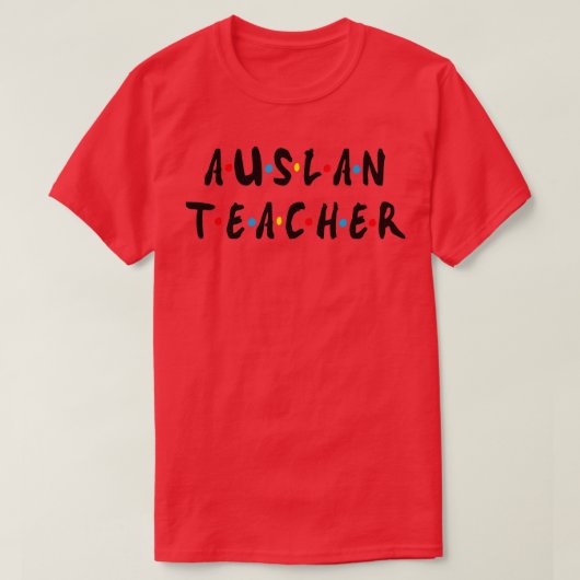 T-shirt Auslan Teacher (Design devant)