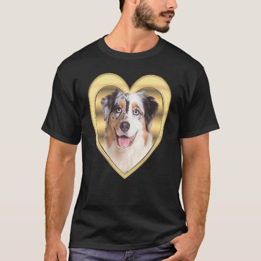 T-shirt Aussi Australian Shepherd Dog Heart Aussi 1 (Devant)