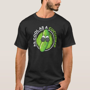 T-shirt Aussi frais qu'un légume de concombre végétarien V