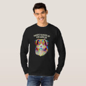 T-shirt Aussie Always Up for Cuddles Australian Shepherd (Devant entier)