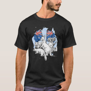 T-shirt Aussie Animal Platypus Wombat Koala Kangaroo