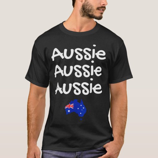 T-shirt Aussie Aussie Aussie (Oi Oi Oi) Australien (Devant)