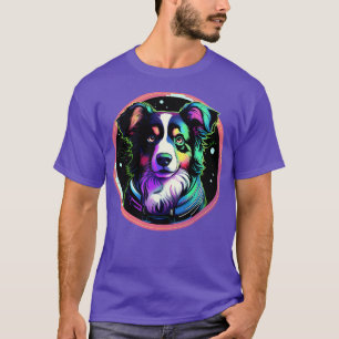T-shirt Aussie Australian Shepherd Cosmic Space Chiens Gal
