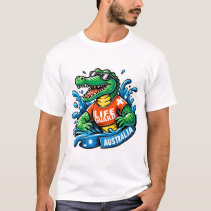 T-SHIRT AUSSIE CROCODILE LIFE GARDE 2
