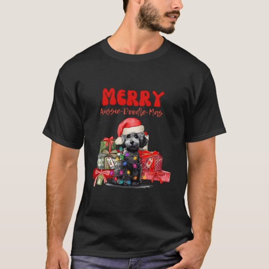 T-shirt Aussie Doodle Joyeux Aussie-Doodle Mas (Devant)
