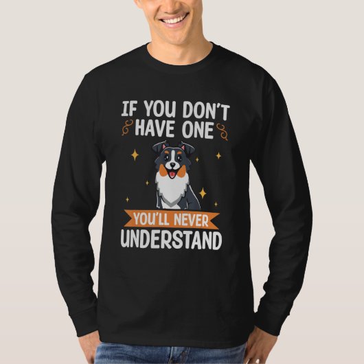 T-shirt Aussie  Graphic Women Men Kid Australian Shepherd  (Devant)