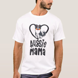 T-shirt Aussie Mama Australian Shepherd Cadeaux Pour Les F