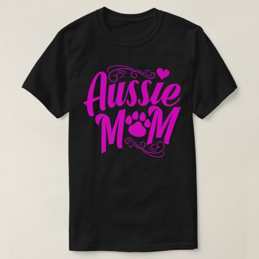 T-shirt Aussie Mom Australian Shepherd Cadeaux Australian (Design devant)