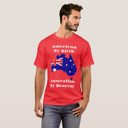 T-shirt Aussie par descente (Devant entier)