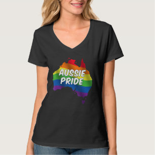 T-shirt Aussie Pride Rainbow drapeau australien LBGT Pride