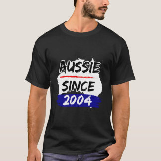 T-shirt Aussie Since 2004 Australia Map