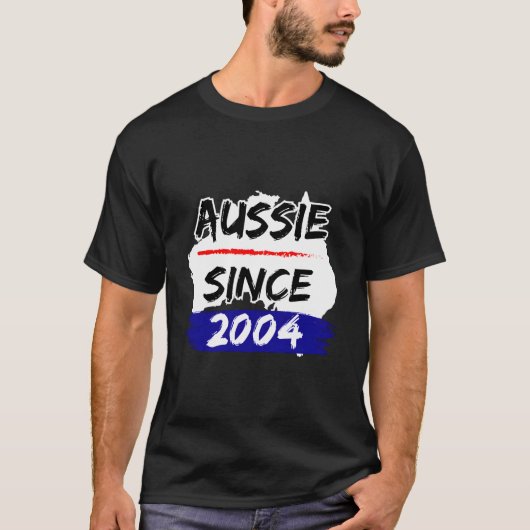 T-shirt Aussie Since 2004 Australia Map (Devant)