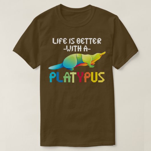 T-shirt Aussie Zoo Keeper Australie Animal Platypus (Design devant)