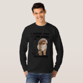 T-shirt Aussiedoodle Citation Maman Aussiepoo Papa mignon  (Devant entier)