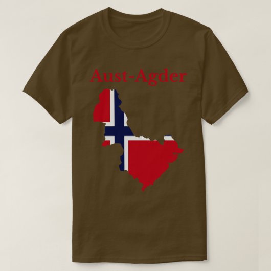 T-shirt Aust Agder Comté de Norvège (Design devant)
