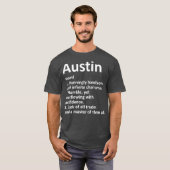 T-shirt AUSTIN Définition Nom personnalisé Drôle cadeau (Devant entier)