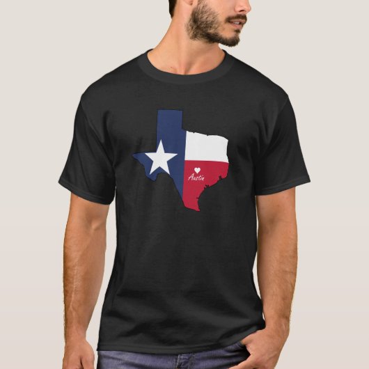 T-shirt Austin, le Texas (Devant)