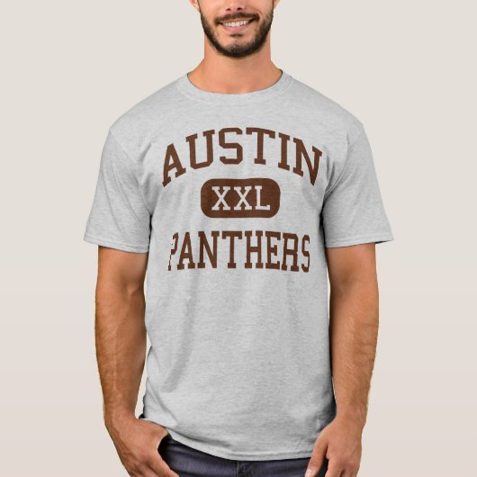 T-shirt Austin - panthères - lycée - El Paso le Texas (Devant)