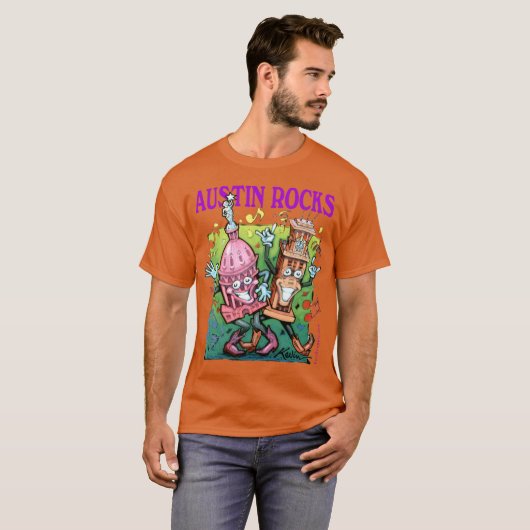 T-shirt Austin Rocks (Devant entier)
