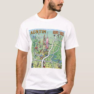 T-shirt Austin Round Rock Texas Fun Carte