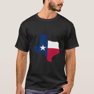 T-shirt Austin Texas Flag State Texas Map Flag